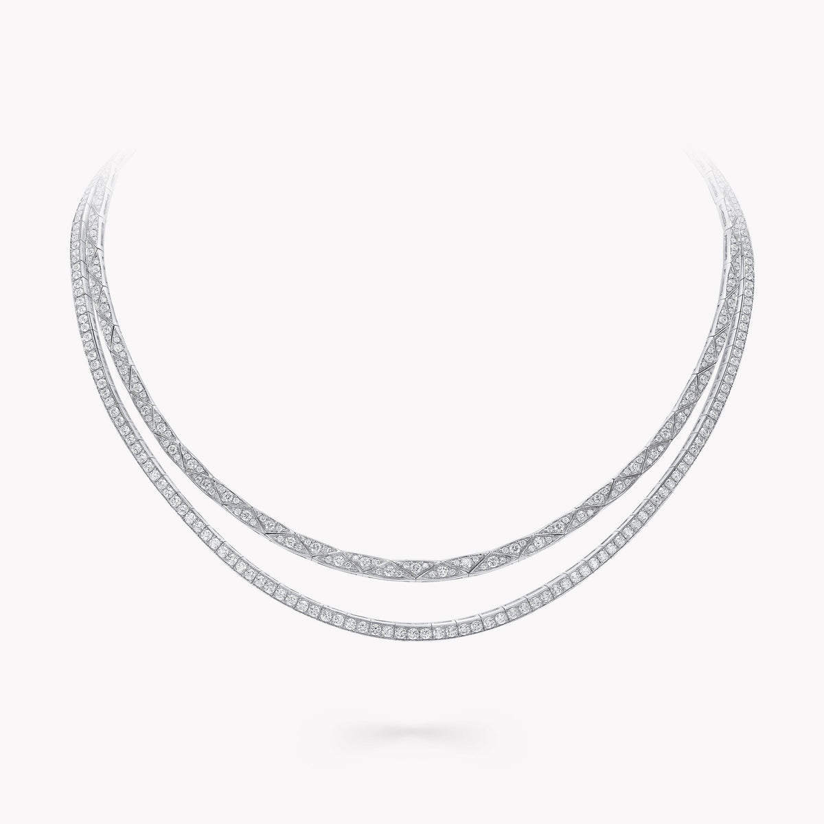 Carave Paris Double Layer Diamond Collar Necklace