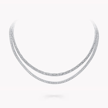 Carave Paris Double Layer Diamond Collar Necklace