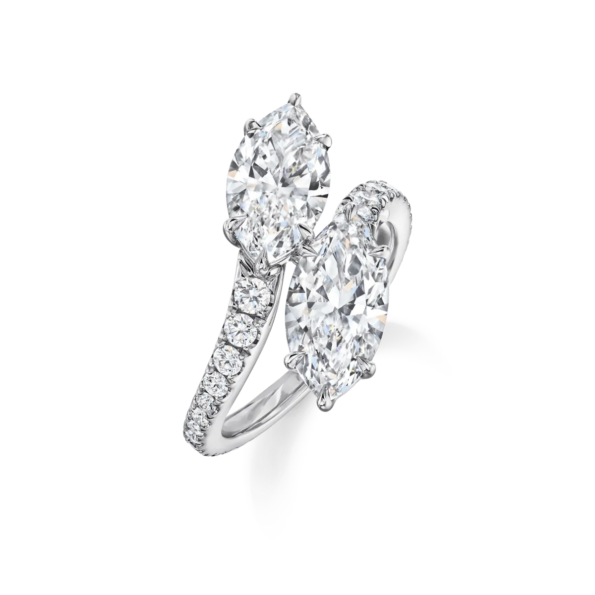 Carave Paris Double Marquise Diamond Open Ring
