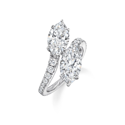 Carave Paris Double Marquise Diamond Open Ring