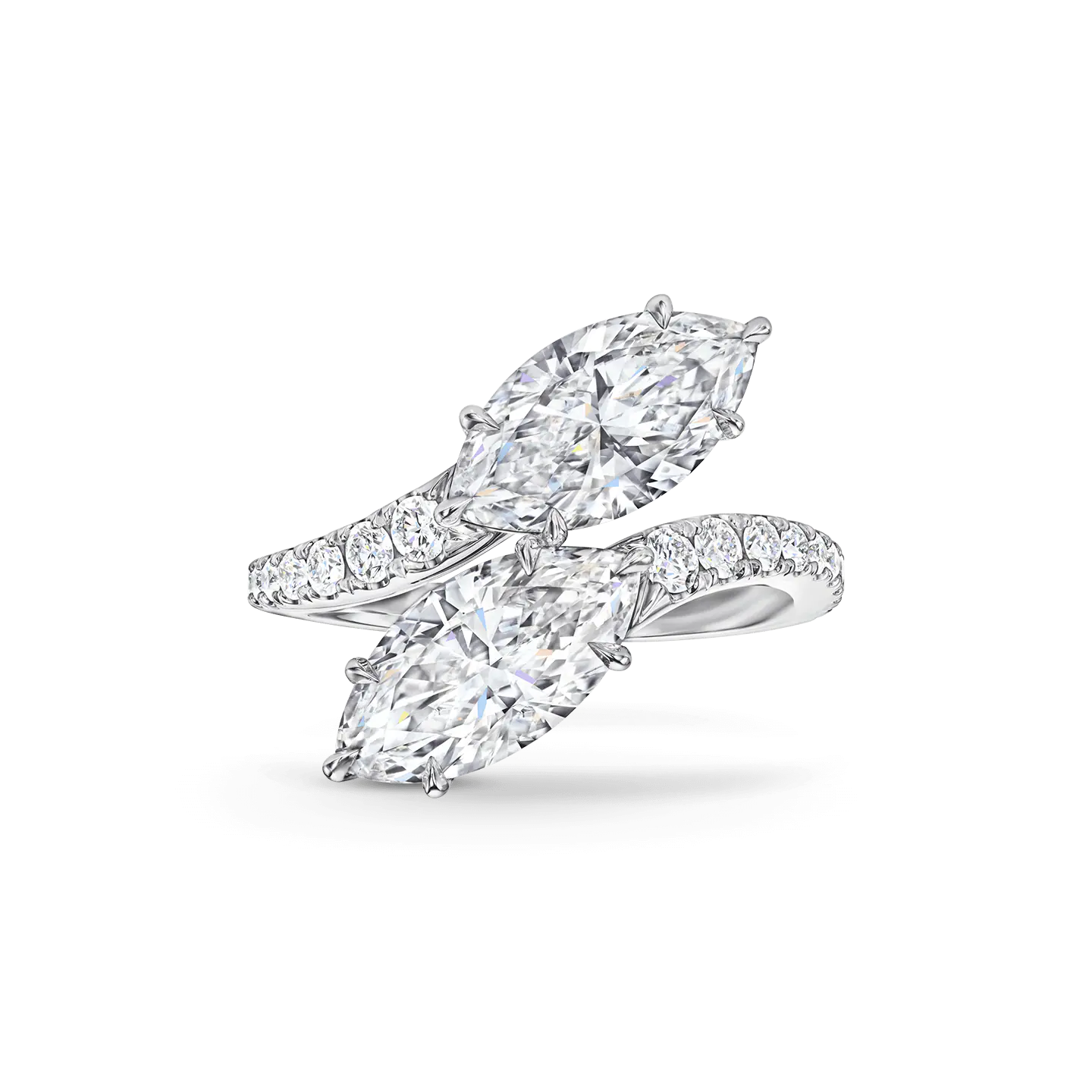 Carave Paris Double Marquise Diamond Open Ring