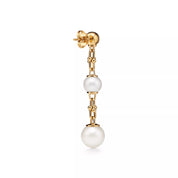 Carave Paris Double Pearl Link Drop Earrings