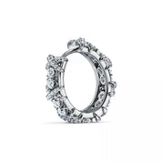 Carave Paris Dual-Tone Diamond X Hoop Earring