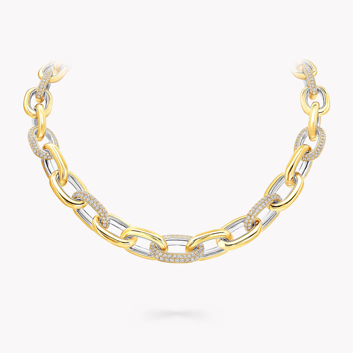 Carave Paris Dual Tone Pavé Link Statement Necklace