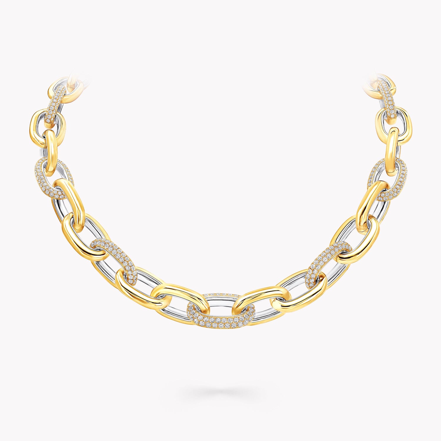 Carave Paris Dual Tone Pavé Link Statement Necklace