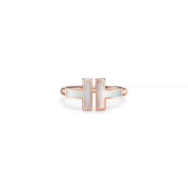 Carave Paris Dual Tone T Motif Ring
