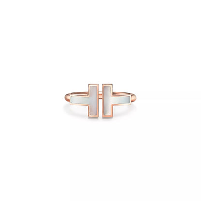 Carave Paris Dual Tone T Motif Ring