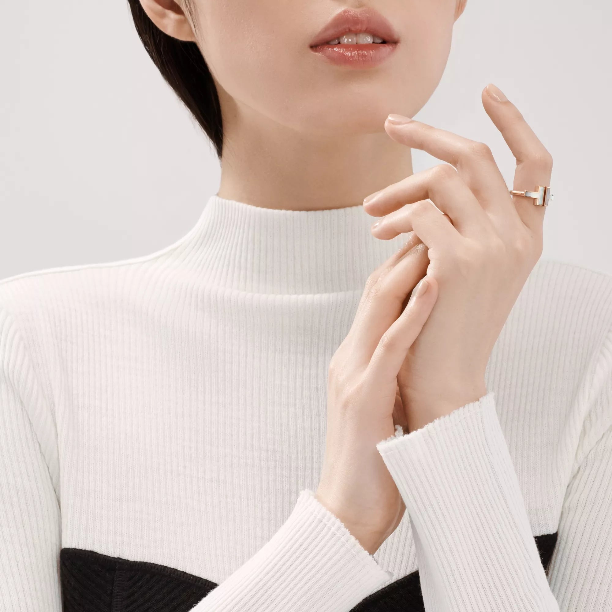 Carave Paris Dual Tone T Motif Ring