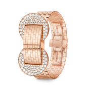 Carave Paris Eclipse Diamond Cuff Watch in Rose Gold