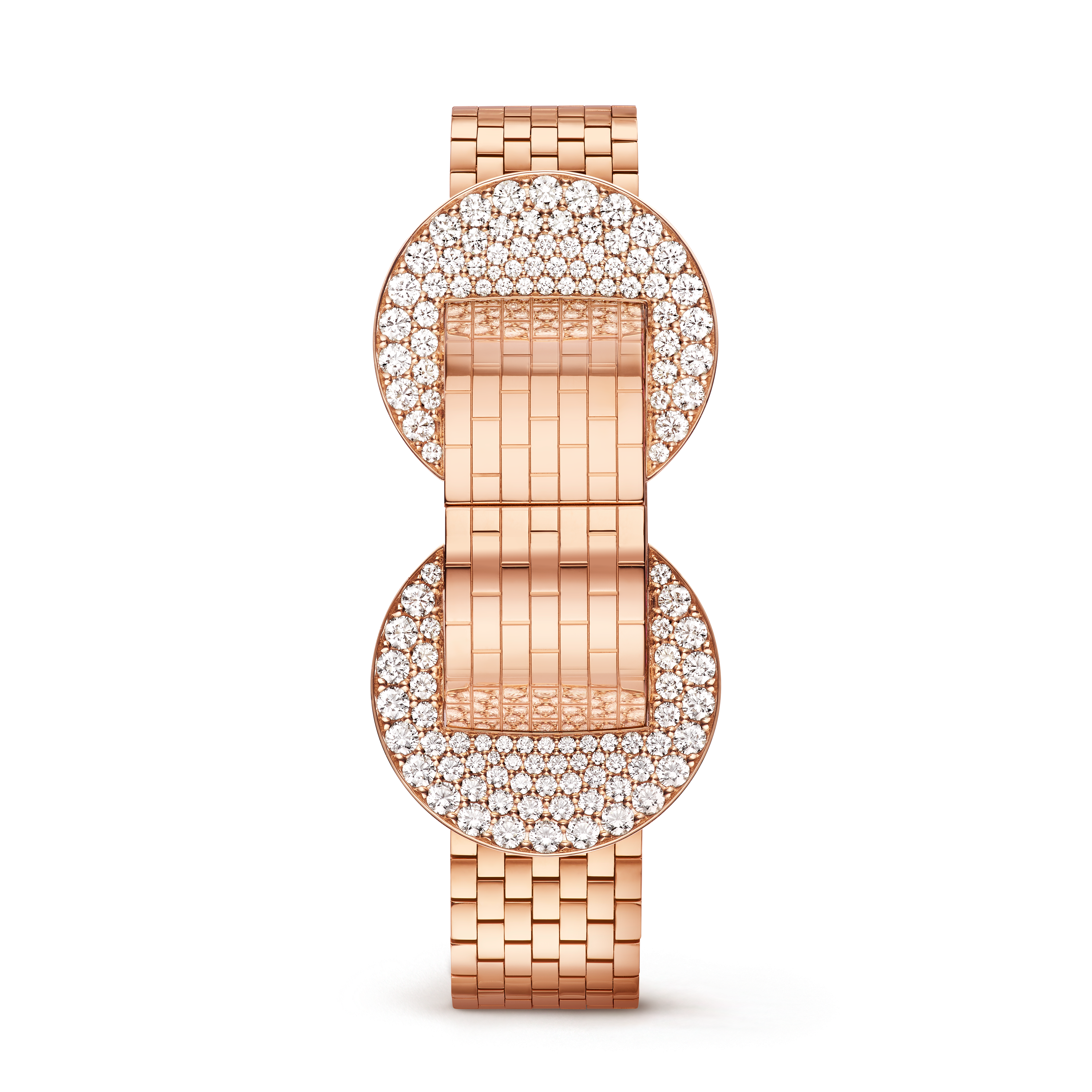 Carave Paris Eclipse Diamond Cuff Watch in Rose Gold
