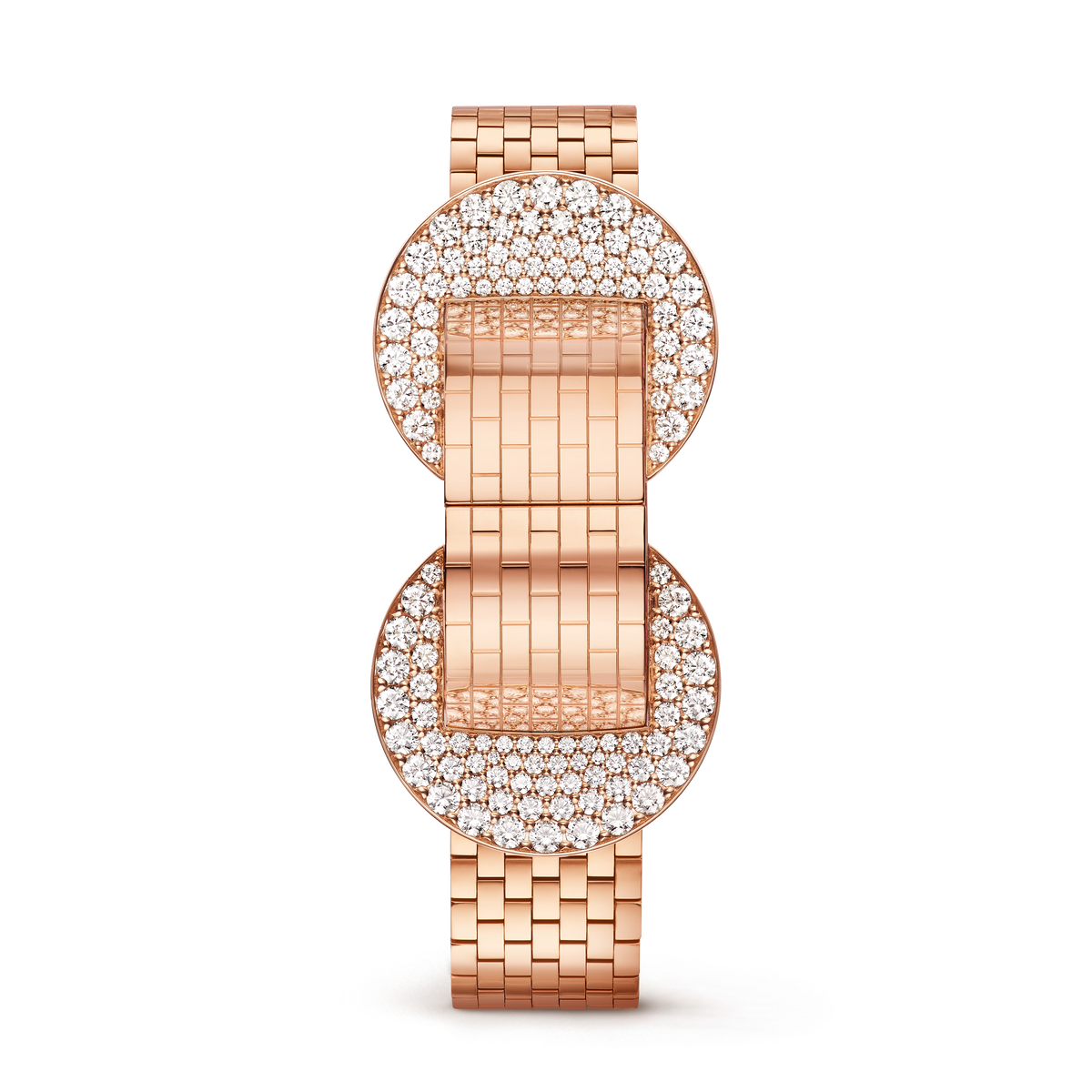 Carave Paris Eclipse Diamond Cuff Watch in Rose Gold