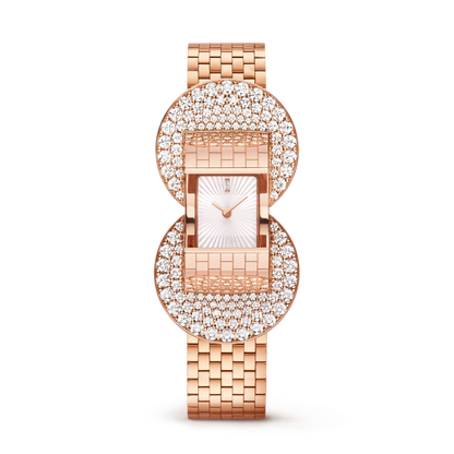 Carave Paris Eclipse Diamond Cuff Watch in Rose Gold