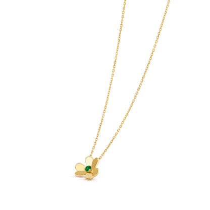 Silver Bezel Set Diamond Necklace for Women