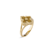 Carave Paris Emerald Clover Statement Ring