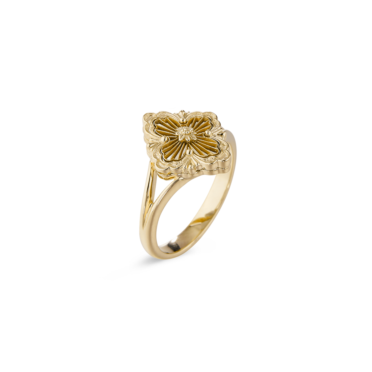 Carave Paris Emerald Clover Statement Ring