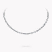 Carave Paris Emerald Cut Tennis Diamond Necklace