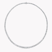 Carave Paris Emerald Cut Tennis Diamond Necklace