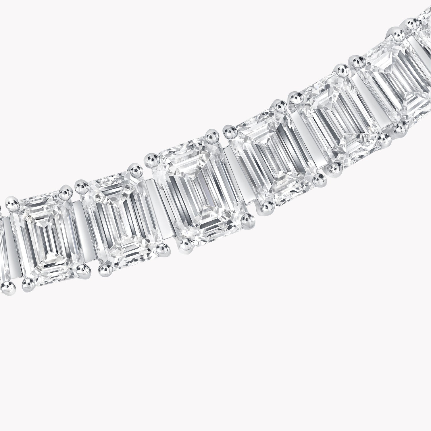 Carave Paris Emerald Cut Tennis Necklace