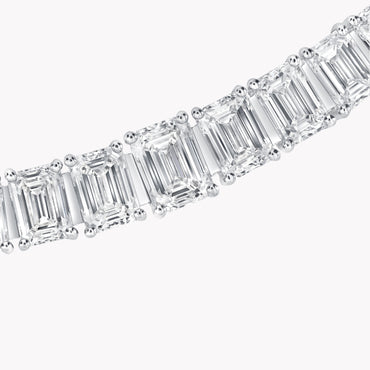 Carave Paris Emerald Cut Tennis Necklace