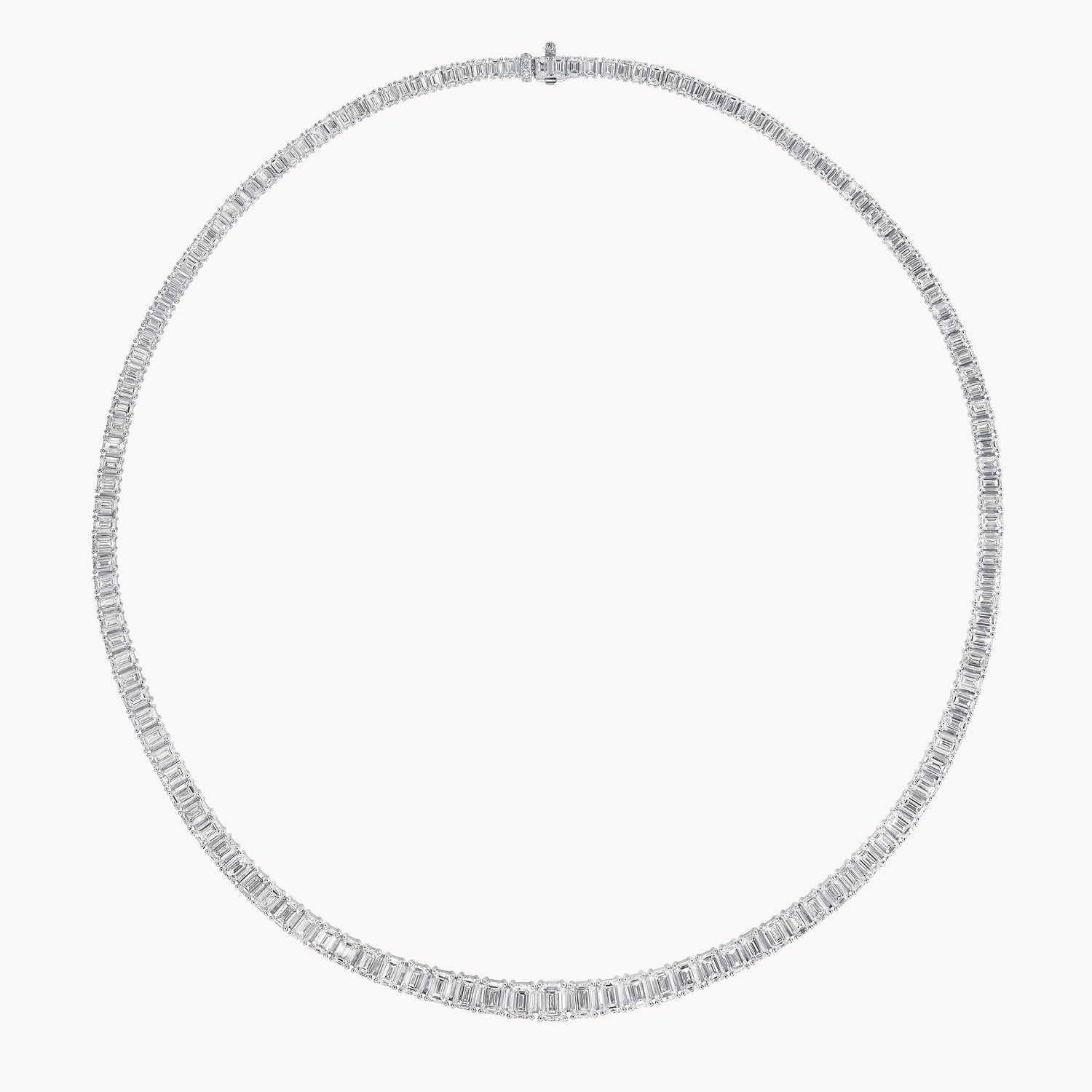 Carave Paris Emerald Cut Tennis Necklace
