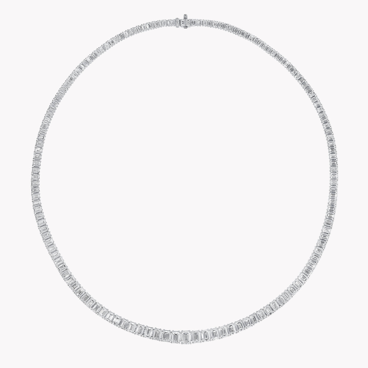 Carave Paris Emerald Cut Tennis Necklace