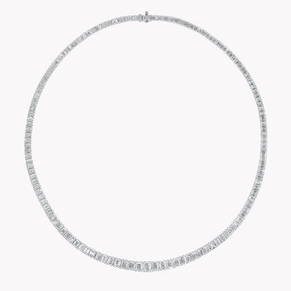 Carave Paris Emerald Cut Tennis Necklace