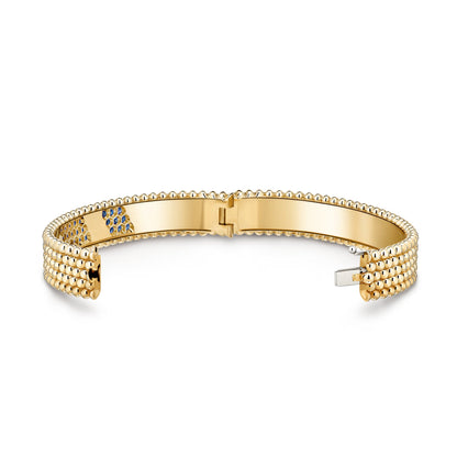 Carave Paris Emerald Mosaic Beaded Bangle Bracelet