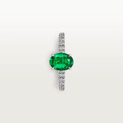 Carave Paris Emerald Oval Solitaire Ring