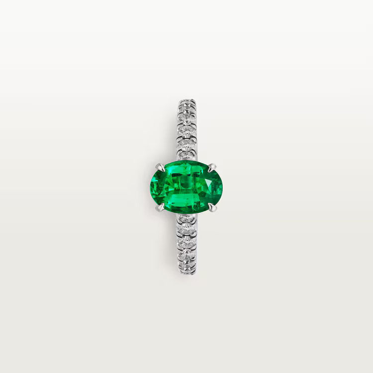 Carave Paris Emerald Oval Solitaire Ring