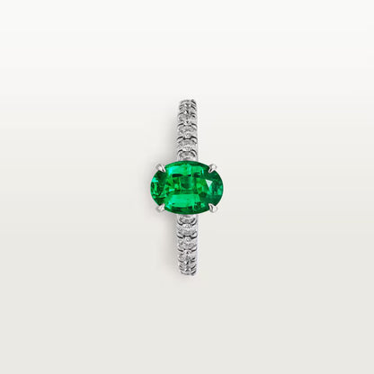 Carave Paris Emerald Oval Solitaire Ring