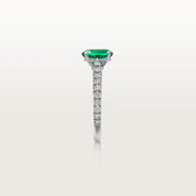 Carave Paris Emerald Oval Solitaire Ring