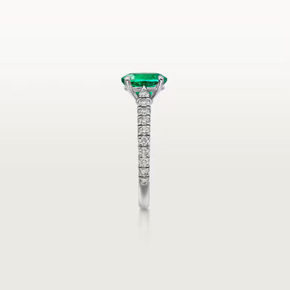 Carave Paris Emerald Oval Solitaire Ring