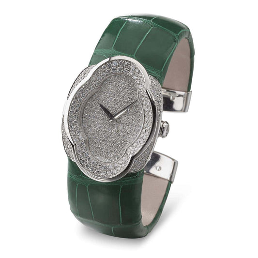 Carave Paris Emerald Velvet Diamond Watch