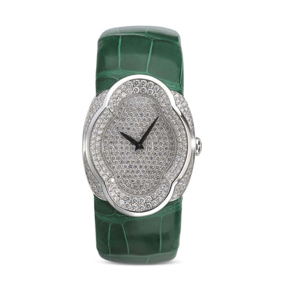 Carave Paris Emerald Velvet Diamond Watch
