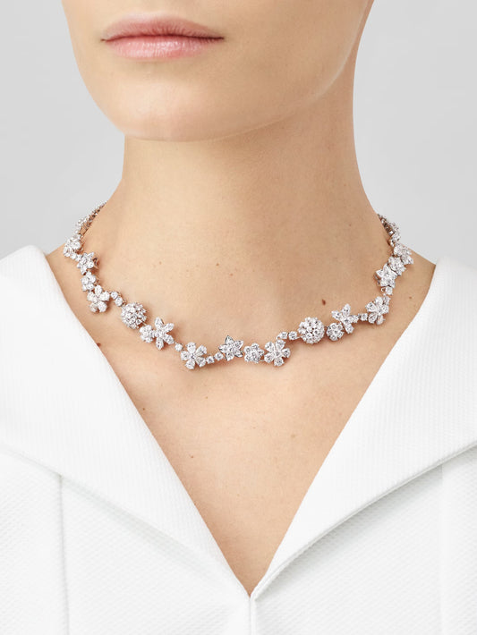 Carave Paris Enchanted Floral Diamond Necklace