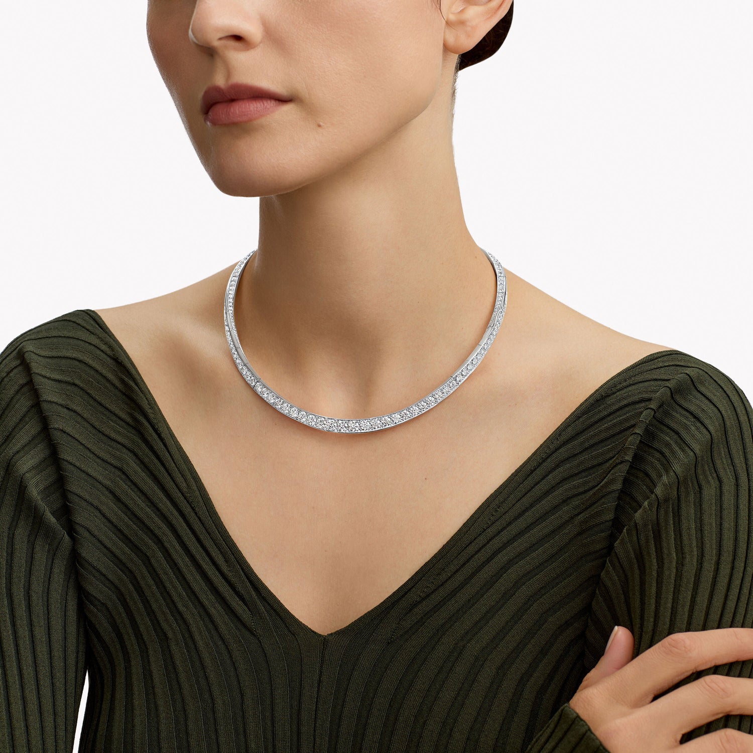 Carave Paris Eternal Round Diamond Collar Necklace