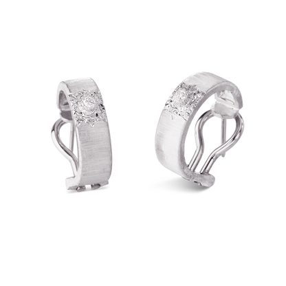 Carave Paris Étoile Solaire Diamond Huggie Earrings