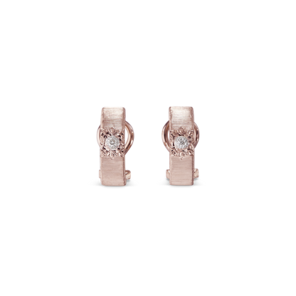 Carave Paris Étoile Solaire Diamond Huggie Earrings