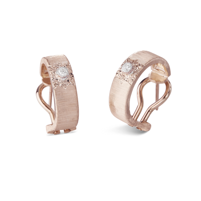 Carave Paris Étoile Solaire Diamond Huggie Earrings