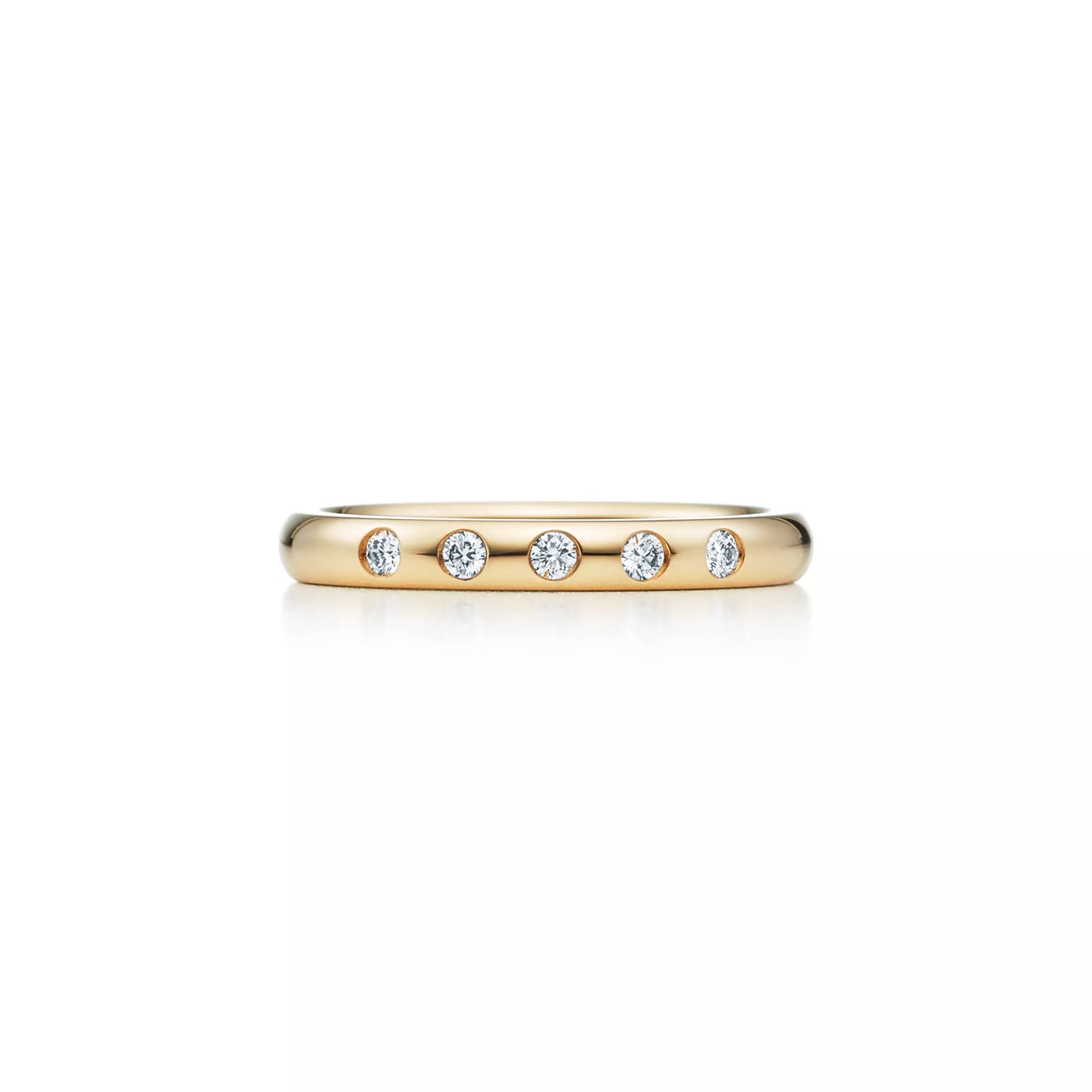 Carave Paris Five Diamond Bezel Set Band Ring
