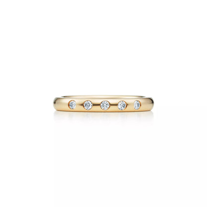 Carave Paris Five Diamond Bezel Set Band Ring