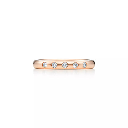 Carave Paris Five Diamond Bezel Set Band Ring