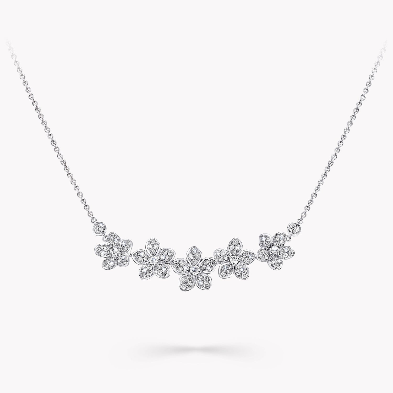 Carave Paris Five Flower Diamond Necklace