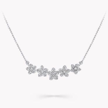 Carave Paris Five Flower Diamond Necklace