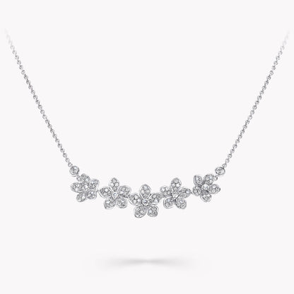 Carave Paris Five Flower Diamond Necklace