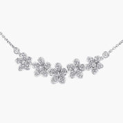 Carave Paris Five Flower Diamond Necklace