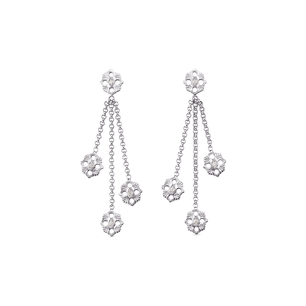 Carave Paris Fleur de Lune Cascade Diamond Earrings