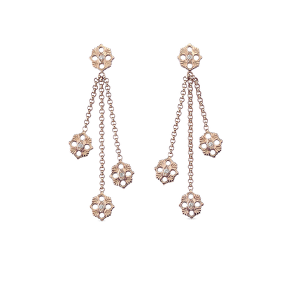 Carave Paris Fleur de Lune Cascade Diamond Earrings