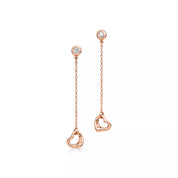 Carave Paris Floating Heart Chain Drop Earring