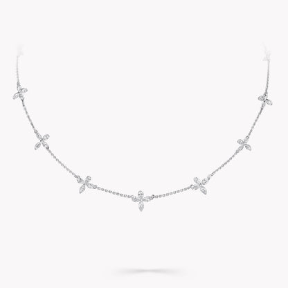 Carave Paris Floral Diamond Chain Necklace